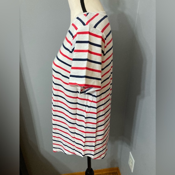 Old Navy Red and Blue Striped EveryWear T-Shirt - Picture 2 of 5
